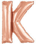 anagram Betű lufi 34" 86cm óriás Rosegold betű, K betű, (LUFI537123)