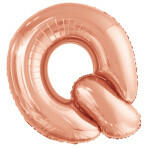 anagram Betű lufi 34" 86cm óriás Rosegold betű, Q betű, (LUFI815605)
