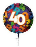  Szám, Számos lufi 18" 45cm - 40-es lufi, 406040 (LUFI340363)