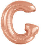 anagram Betű lufi 34" 86cm óriás Rosegold betű, G betű, (LUFI673403)