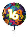  Szám, Számos lufi 18" 45cm - 16-os lufi, 406016 (LUFI739796)