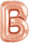 anagram Betű lufi 34" 86cm óriás Rosegold betű, B betű, (LUFI796116)