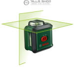Bosch , Keresztvonalas szintezőlézer, (zöld), UniversalLevel, 360 + 1, 5 m-es alu állvány, táskában (369641)