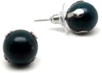 R. M. ékszer Fülbevaló acél karmos heliotróp golyó 10mm (088201)