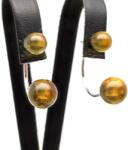 R. M. ékszer Fülbevaló golyó borostyán dupla 7-8mm (087336)