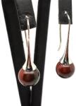 R. M. ékszer Ásvány fülbevalók Fülbevaló golyó sardonyx kürt lógós 10-11mm (087964)