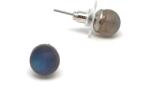 R. M. ékszer Fülbevaló matt golyó labradorit 7mm (088392)