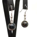 R. M. ékszer Fülbevaló golyó sólyomszem beakasztós 10-11mm (087881)