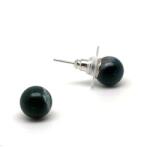 R. M. ékszer Fülbevaló golyó achát fa 8-9mm (087338)