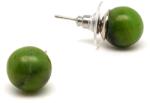 R. M. ékszer Fülbevaló golyó nefrit jáde 10-10, 5mm (087715)