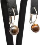 R. M. ékszer Fülbevaló golyó tigrisvas záras 8mm (087150)