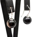 R. M. ékszer Fülbevaló golyó sardonyx bedugós 10-11mm (087958)