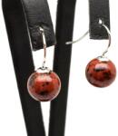 R. M. ékszer Fülbevaló golyó mahagóni obszidián bedugós 10-10, 5mm (087762)