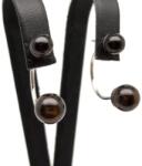 R. M. ékszer Fülbevaló golyó füstkvarc dupla 6-8mm (087779)