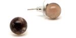 R. M. ékszer Fülbevaló golyó füstkvarc 8-9mm (087774)