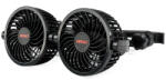 AMiO autós fejtámlára rögzíthető ventilátor 2 x 4"-os 12V-os PRÉMIUM (03008)