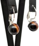 R. M. ékszer Fülbevaló golyó sardonyx záras 10-10, 5mm (087961)