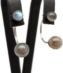 R. M. ékszer Fülbevaló golyó labradorit dupla 7-8, 5mm (087623)