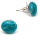 R. M. ékszer Fülbevaló ovális amazonit 10x12mm (088386)