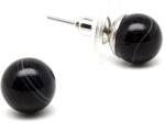 R. M. ékszer Fülbevaló golyó ónix 8mm (087226)