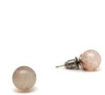 R. M. ékszer Fülbevaló golyó kvarc rutil 8-8, 5mm (087476)