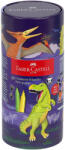 Faber-Castell Carioci cu clip 20 culori FABER-CASTELL Connector Dinozauri, FC155546