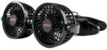 AMiO autós dupla ventilátor csipesszel 2x4" 12V PRÉMIUM (03012)