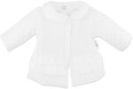 Baby Nellys Copil tranziție jachetă cu volane, alb