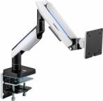 StableDesk Suport 1 monitor StableArm Pro Heavy-Duty RGB cu Ridicare Asistata, Iluminare LED, Pana la 20 kg, 17-49" inch