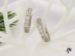  Xuping Brohe-white Gold Filled köves fülbevaló-rodium (F-786)