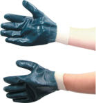 Cromwell pamutkesztyű nitril kék mártott, nyitott kézháttal 10 (TFF9612780K)
