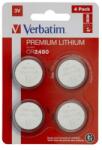 Verbatim Gombelem, CR2450, 4 db, VERBATIM "Premium (49535) - eztkapdki