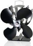  TURBO Fan TURBO Fan Triangel fekete hővel meghajtott kétlapátos kandalló ventilátor