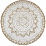 vidaXL kör alakú, fonott juta szőnyeg nyomott mintával 240 cm 343589