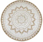 vidaXL kör alakú, fonott juta szőnyeg nyomott mintával 180 cm 343587