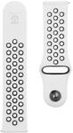 Tactical Curea pentru Ceas Smartwatch, Tactical, Silicon, compatibila cu anumite ceasuri de 22mm, Alb/Negru