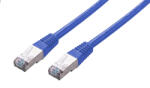 C-TECH Cablu patchcord Cat5e, FTP, albastru, 0.5m (CB-PP5F-05B)