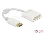 Delock 61010 DisplayPort 1.1 apa - DVI anya passzív fehér adapter (DL61010) (DL61010)
