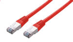 C-TECH Cablu patchcord Cat5e, FTP, roșu, 0.25m (CB-PP5F-025R)