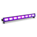 Beamz BUV93, LED bar, fekete LED fénysáv, 8 x 3 W, UV LED (153.270) (153.270)