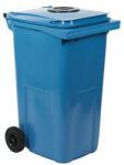  No brand Műanyag kültéri konténerek szelektív hulladékgyűjtésre nyílással, űrtartalom 240 l, kék