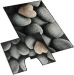 BELLATEX 3D készlet - 60 × 100, 60 × 50 cm WC - sötét kövek (4193)