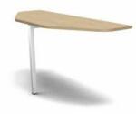  No brand MOON U asztal toldóelem, 164 x 60 x 74 cm, 2 asztal csatlakoztatásához, fehér/fehér