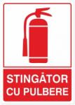  Indicator Stingator cu pulbere, 148x210mm IIA5SCP