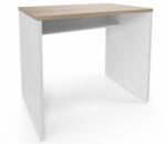  No brand Irodai asztal Viva egyenes kivitel, 90 x 76 x 60 cm, szonoma tölgy/fehér