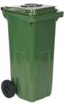  No brand Műanyag kültéri konténerek szelektív hulladékgyűjtésre nyílással, űrtartalom 120 l, zöld