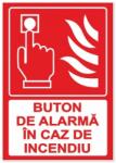  Indicator Buton de alarma in caz de incendiu, 148x210mm IIA5BACI