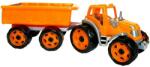 Teddies Traktor vontatóval 53cm
