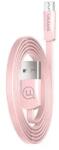 USAMS Кабел Usams U2 Micro Flat Data 1.2м, розов (SJ201MIC05)