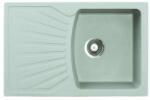 Metalac Inko Metalac téglalap alakú szürke mosogató lefolyóval X Granit Quadro Plus 770 × 500 mm (127000051)